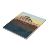 Cool-japanse berg fuji zonnewolken tegeltje (Zijkant)