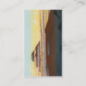 Cool-japanse berg fuji zonnewolken visitekaartje (Achterkant)