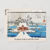 Cool-japanse  ukiyo-e-meersneeuw briefkaart (Voorkant / Achterkant)