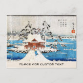 Cool-japanse  ukiyo-e-meersneeuw briefkaart (Voorkant)