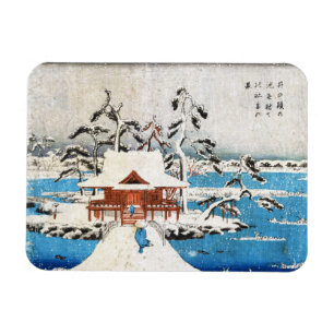 Cool-japanse  ukiyo-e-meersneeuw magneet