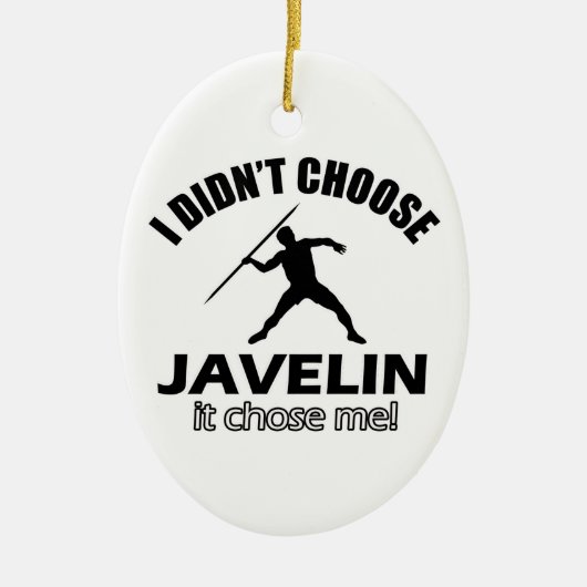 Cool Javelin design Keramisch Ornament (Voorkant)