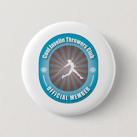 Cool Javelin Throwers Club Ronde Button 5,7 Cm (Voorkant)