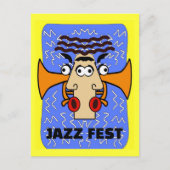 Cool Jazz Abstract Cubism , Jazz Fest 2011 Briefkaart (Voorkant)