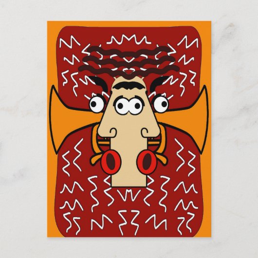 Cool Jazz Abstract Cubisme 2 Briefkaart (Voorkant)