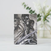 Cool jazz briefkaart (Staand voorkant)