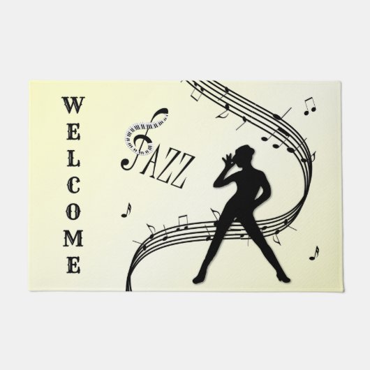 Cool Jazz Dance Welkom Deurmat (Voorkant)