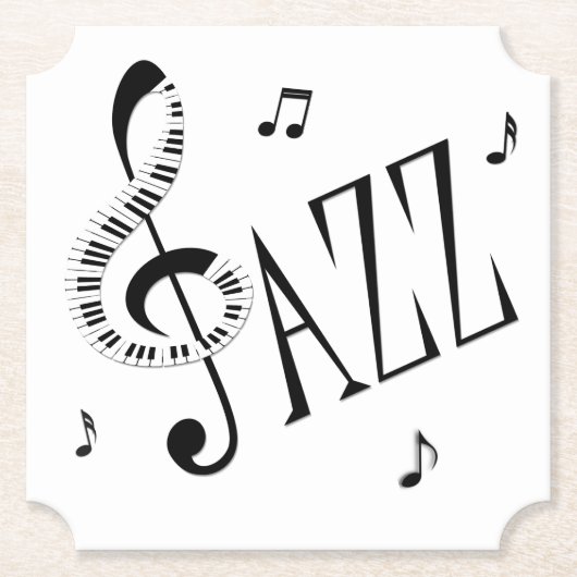 Cool Jazz Kartonnen Onderzetters (Voorkant)