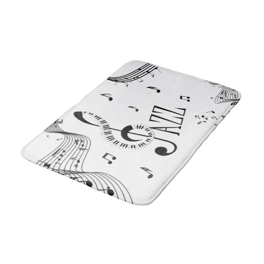 Cool Jazz Music Badmat (Gekanteld)