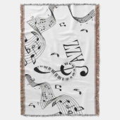 Cool Jazz Music Deken (Voorkant Verticaal)