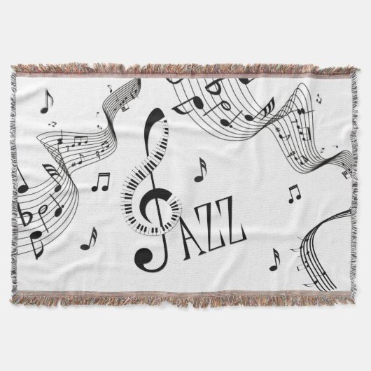 Cool Jazz Music Deken (Voorkant)