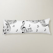 Cool Jazz Music Lichaamskussen (Achterkant)