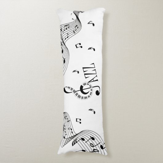 Cool Jazz Music Lichaamskussen (Voorkant Verticaal)