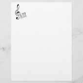 Cool Jazz Music Stationery Paper (Voorkant)