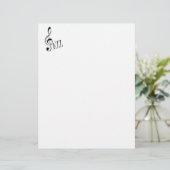 Cool Jazz Music Stationery Paper (Staand voorkant)