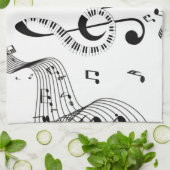 Cool Jazz Music Theedoek (Gevouwen)