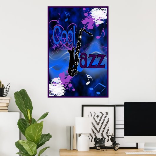 Cool Jazz Poster (Thuiskantoor)