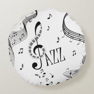 Cool Jazz Rond Kussen