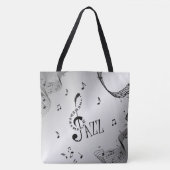 Cool Jazz Silver Tote Bag (Voorkant)
