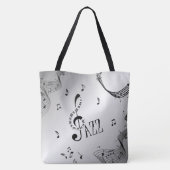 Cool Jazz Silver Tote Bag (Achterkant)