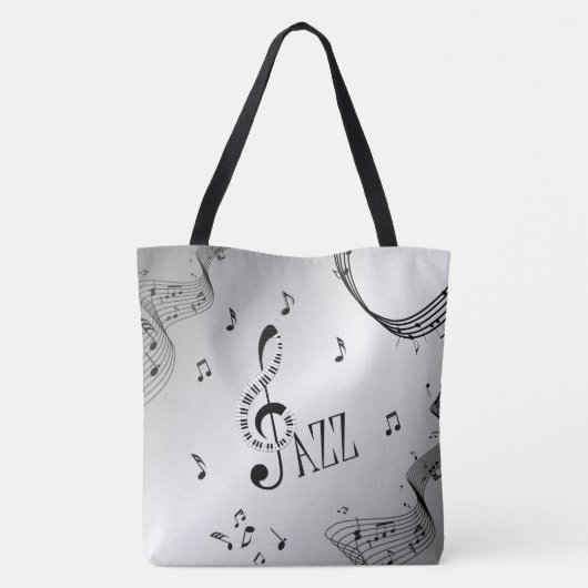 Cool Jazz Silver Tote Bag (Achterkant)