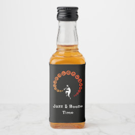 Cool Jazz Trompet Muzikant Verjaardagsfeest Likeurfles Etiket