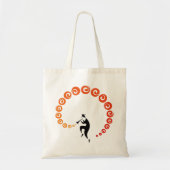 Cool Jazz Trumpet Music Geel Sinaasappel Tote Bag (Voorkant)