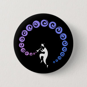 Cool Jazz Trumpet Musicus Ronde Button 5,7 Cm