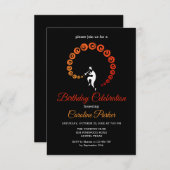 Cool Jazz Trumpet Muzikant Verjaardagsfeest Kaart (Voorkant / Achterkant)