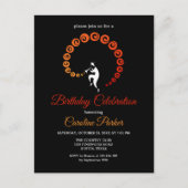 Cool Jazz Trumpet Muzikant Verjaardagsfeest Uitnodiging Briefkaart (Voorkant)