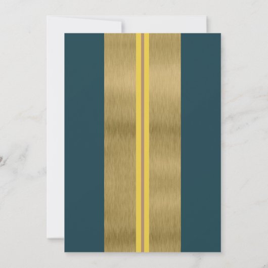 Cool Jazzy Gold uitnodiging (Achterkant)