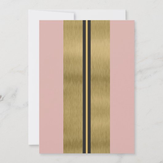 Cool Jazzy Gold uitnodiging (Achterkant)