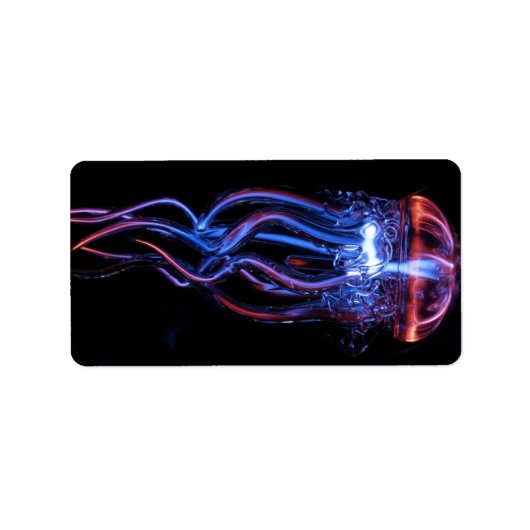 Cool Jellyfish Lichtverschijnsel Etiket (Voorkant)