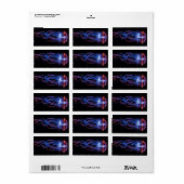 Cool Jellyfish Lichtverschijnsel Etiket (Full Sheet)