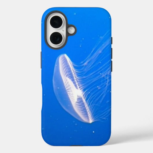 Cool Jellyfish Tentacles Bright Blue Water Case-Mate iPhone Case (Achterkant)