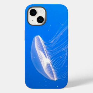 Cool Jellyfish Tentacles Bright Blue Water Case-Mate iPhone 14 Hoesje