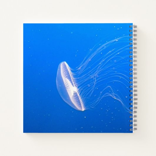 Cool Jellyfish Tentacles Bright Blue Water Notitieboek (Achterkant)