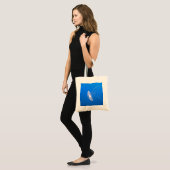 Cool Jellyfish Tentacles Bright Blue Water Tote Bag (Voorkant (model))