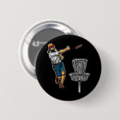 Cool Jesus Disk Golf Gift Idee Ronde Button 5,7 Cm (Voorkant /achterkant)