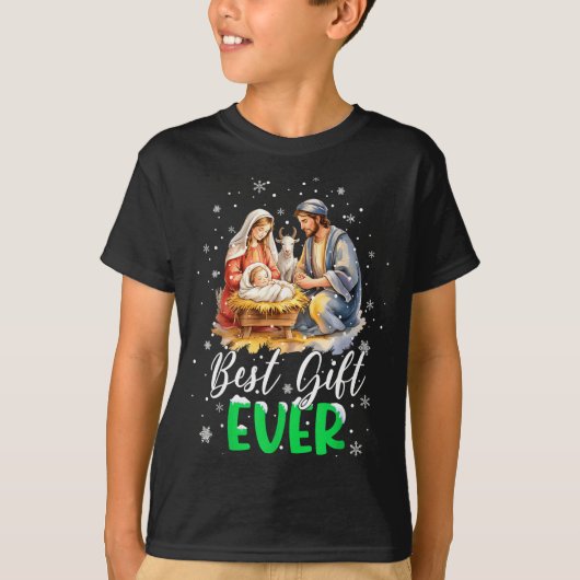 Cool Jesus Nativity Scene Christian Ever Christmas T-shirt (Voorkant)