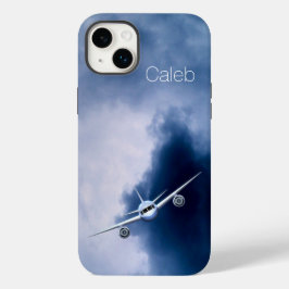 Cool Jet Plane Vliegen in de Sky Pilot Slim Pilot Case-Mate iPhone Case