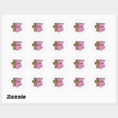 Cool Jezus leeft woordkunst Ronde Sticker (Vel)