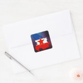 Cool Joegoslavië Vlag Kaart Vierkante Sticker (Envelop)