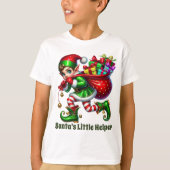 Cool jongens Santa's kleine helper T-shirt (Voorkant)