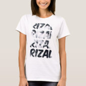 Cool Jose Rizal Activist Typografie Tshirt (Voorkant)
