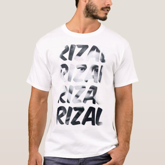 Cool Jose Rizal Activist Typografie Tshirt (Voorkant)