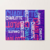 Cool JOUW NAAM herhalingspatroon Legpuzzel (Horizontaal)