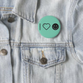 Cool Joy Emoticons Ronde Button 5,7 Cm (In situ)