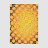 Cool Juicy Orange fruit slices pattern water drops Tissuepapier (Voorkant)