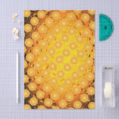 Cool Juicy Orange fruit slices pattern water drops Tissuepapier (Craft)